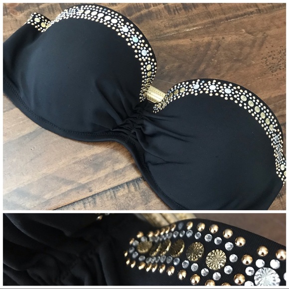 Victoria's Secret Other - Victoria’s Secret Jeweled Swim Top Size 34C